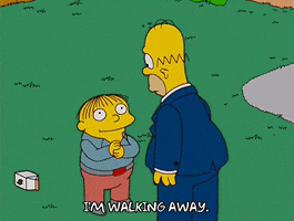 leaving homer simpson GIF