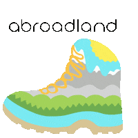 Happy Walking Sticker by Abroadland