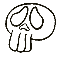 Sad Halloween Sticker