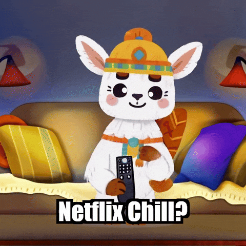 Netflix Chill Relaxing GIF by Llamaozi