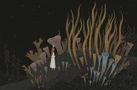 magic forest girl GIF