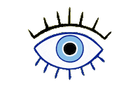 Evil Eye Sticker by Bellabu Bear