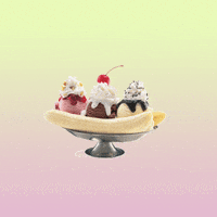 Banana Split Pastel GIF by Shaking Food GIFs