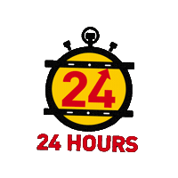 24 Hours No Sticker by Alex Boya