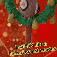 Christmas Tree Mercedes GIF by TeaCosyFolk