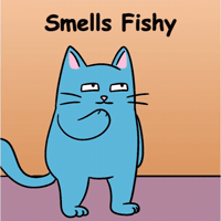 Looking Back Blue Cat GIF