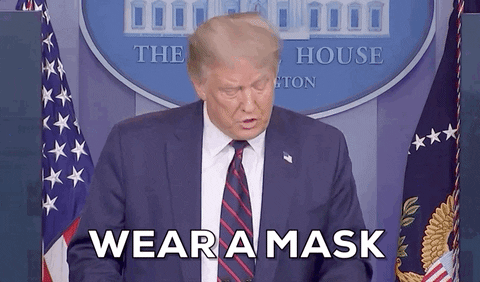 Donald Trump Wear A Mask GIF by GIPHY News