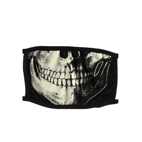 Skull Mask Sticker by Kreepsville666