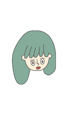 lifeissushi girl green talk speak Sticker