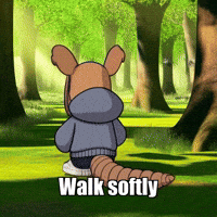 Peace Walk Softly GIF by Chillo Dillo