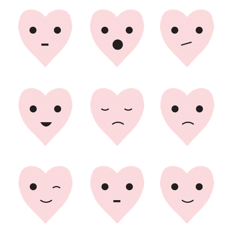 Valentines Day Hearts GIF by Gabriella Sanchez
