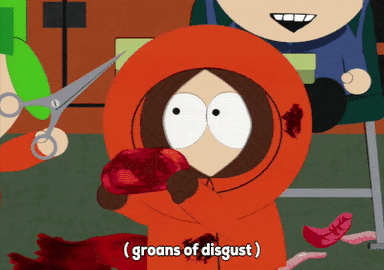 disgusted kenny mccormick GIF by South Park 
