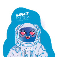 impactmediami astronauta macae agenciadepublicidade impactmedia Sticker