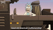 Rick And Morty Car GIF by Adult Swim