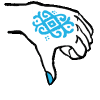 Rebexi thumb disagree not good not cool Sticker