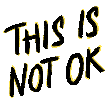 This Is Not Ok Asian American Sticker by adobetrisha