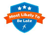 Words Matter Running Late Sticker by National Speech & Debate Association