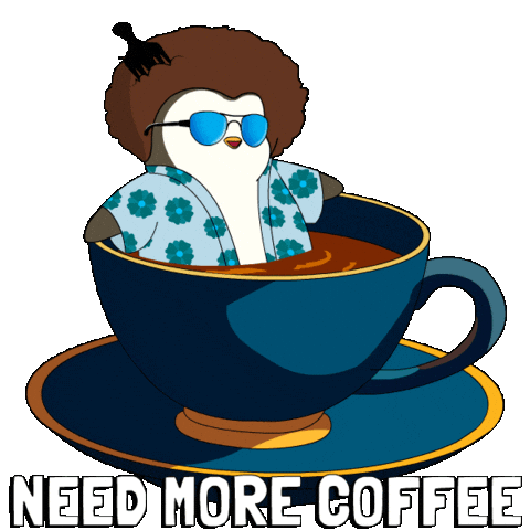 Good Morning Coffee Sticker by Pudgy Penguins