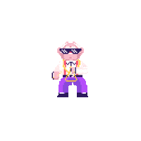 Happy 8-Bit Sticker by Odd Bleat