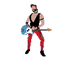 Rock Guitar Sticker