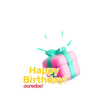Happy Birthday Sticker by Ooredoo Maldives