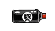 kingbear_one graffiti spray streetart graff Sticker