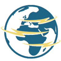 world spinning Sticker