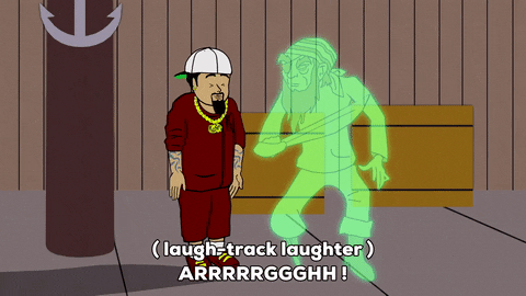 ghost laughing GIF by South Park 