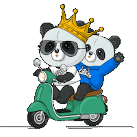 Waving Best Friends Sticker by PandaPals