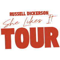 Concert Russelled Sticker by Russell Dickerson