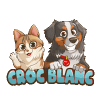 sagamelle cat dog major suri Sticker