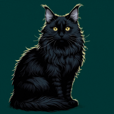 justsomelady giphyupload cat pet black cat GIF