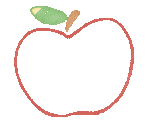 Heart Apple Sticker