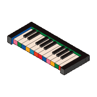 musicmidtown atlanta keyboard piedmont park musicmidtown Sticker