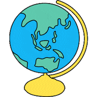 Travel World Sticker by Martina Martian