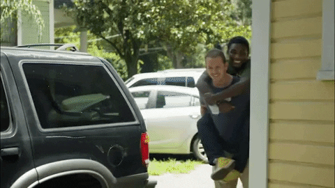 hashtagsantos giphyupload fun friends ride GIF