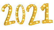 Blinking New Year Sticker