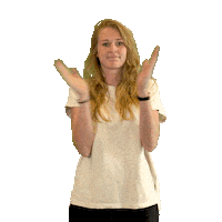 Blauw-Gras clap clapping good job hands Sticker