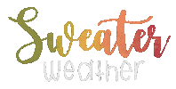 Sweater Weather Fall Sticker