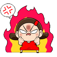 Angry Girl Sticker by ulsankeunaegi
