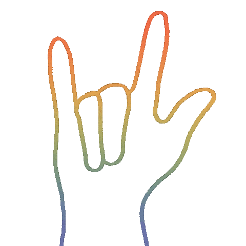 I Love You Rainbow Sticker