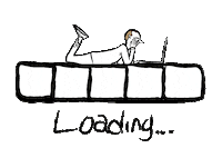 Art Waiting Sticker by Sam Omo