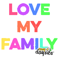 Love My Family Sticker by Easy Daysies