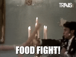 Food Fight Party GIF by Travis