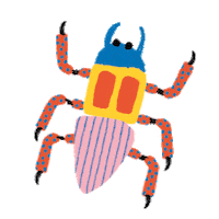 Summer Besouro Sticker by afabula