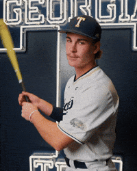 Georgia Tech Baseball GIF by Georgia Tech Yellow Jackets