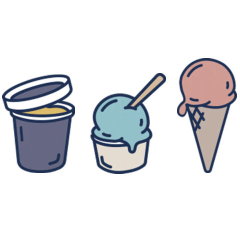 ampersandicecream giphyupload ice cream california fresno Sticker