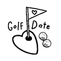 I Love You Golf Sticker by Catharina Stewart