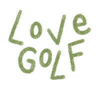 Golf Love Sticker by Catharina Stewart