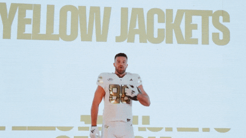 Georgia Tech Football Sport GIF by Georgia Tech Yellow Jackets